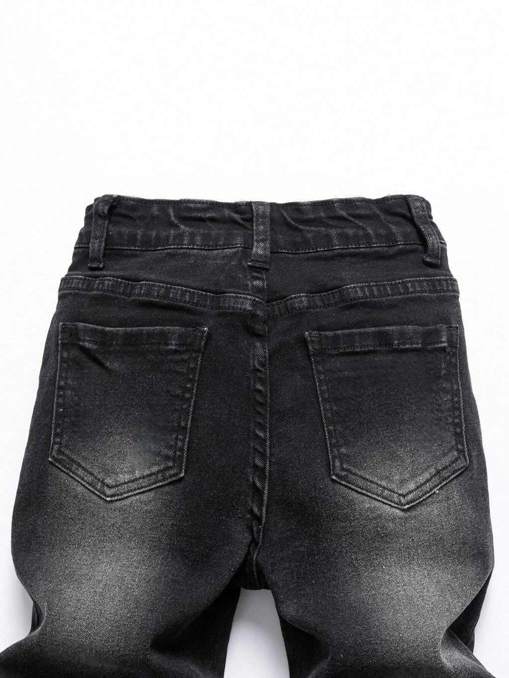 STORESDE 1 Piece of Men's Four-Season Snowflake Washed Fashion Jeans, Stretch Slim Fit Light Gray Dark Black Casual Denim Pants, Normcore and Fashionable, Suitable for Everyday Wear