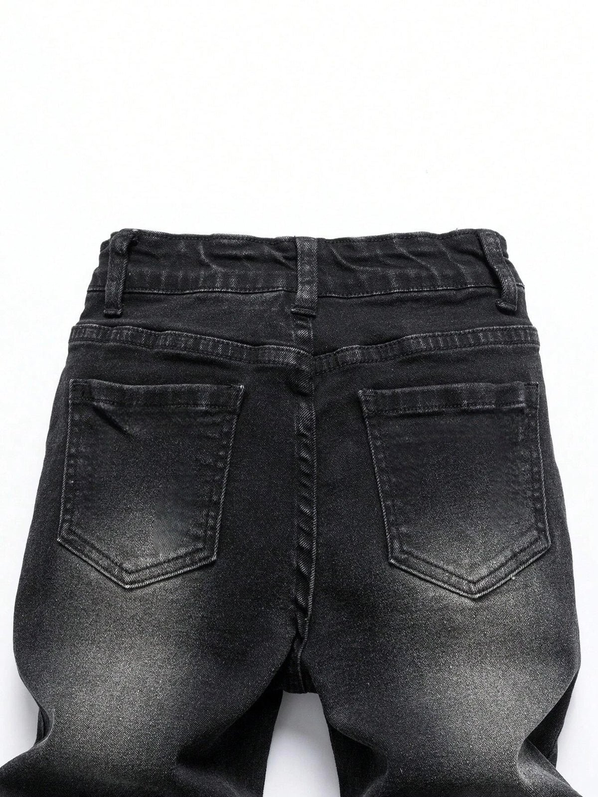 STORESDE 1 Piece of Men's Four-Season Snowflake Washed Fashion Jeans, Stretch Slim Fit Light Gray Dark Black Casual Denim Pants, Normcore and Fashionable, Suitable for Everyday Wear
