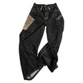 STORESDE Y2K Vintage Snake Patterned Patchwork Washed Baggy Jeans American Women Harajuku Hip Hop Popular Goth High Waist Wide Leg Pants