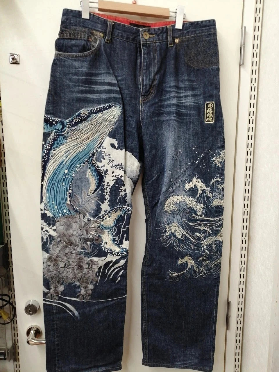 STORESDE Japanese Retro Selvedge Jeans Man Y2K High-end Brand Natural Indigo Dip Dyeing Harajuku Mopping Pants