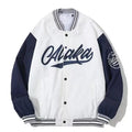 STORESDE American New Retro Letter Flocking Splicing Jacket Female Y2K High Street Fashion Hip-hop Loose Tooling Baseball Uniform Jacket