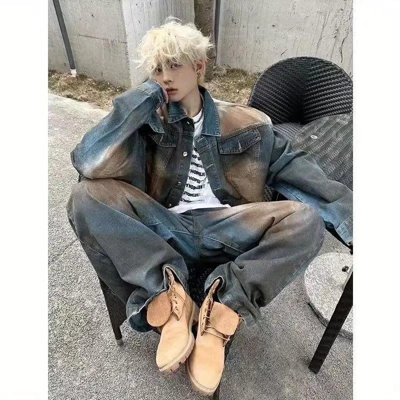 STORESDE 2025 American Retro Y2K New Fashion Men Clothing Street Hip Hop Gothic Harajuku Oversize couple street Joker Jacket Tops