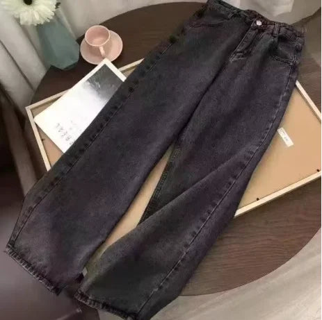 STORESDE Y2K Vintage Print Baggy Jeans Unisex Harajuku Streetwear Wide Leg Denim Pants Hip Hop Casual Loose Fit