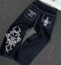 STORESDE Streetwear Heavy Jeans Y2K Clothing Men Women Hip Hop Retro Pockets Baggy Cargo Pants Baggy Jeans Low Rise Wide Leg Trousers