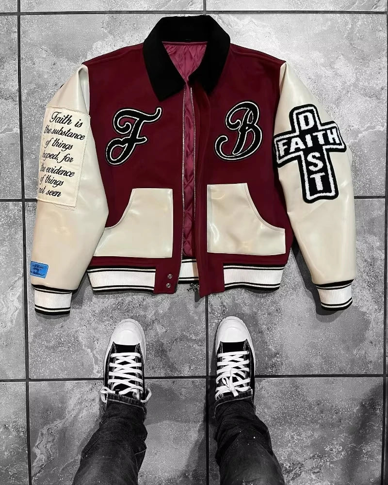 STORESDE American New Fashion Oversize Letter Embroidery Flocking Baggy Couple Baseball Uniform Jacket Y2K Punk Gothic Casual Jacket Top