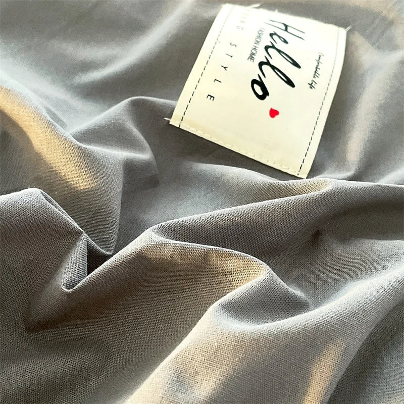 STORESDE INS style high luxury solid color double-sided style single couple quilt cover soft luxury hotel & apartment & home bedding