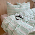 STORESDE Nordic sling Cotton Pink Stripes Duvet Cover 150x200 Size Girl's Room housse de couette Skin friendly Breathable Comforter Sets
