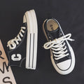 STORESDE 2026 Summer Women's Sneakers New Canvas Lace-Up Women's Sports Shoes Breathable Platform Sneakers Shoes White Casual Women Shoes